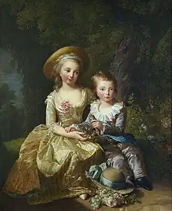 Portrait of Madame Royale and Louis Joseph, 1784, Palace of Versailles