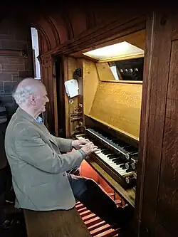 Martin How improvising at a Gray & Davison pipe organ in Liverpool on 26 September 2018.