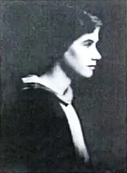 Black and white portrait photograph of Mary Gordon Calder taken in approximately 1929