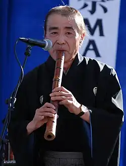 Yoshizawa performing in 2007