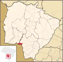 Location in Mato Grosso do Sul state