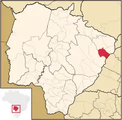 Location in Mato Grosso do Sul state