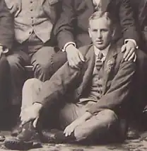 Maurice Edward Neale with the British Isles team in 1910