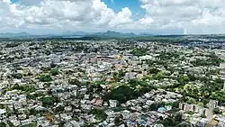 Aerial view of Curepipe.