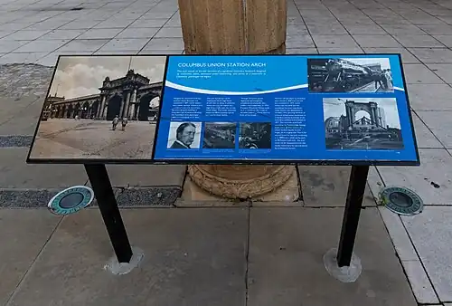 Informational plaque on-site