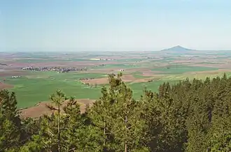 View of Farmington, WA and Steptoe Butte