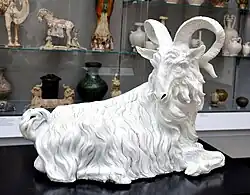 Porcelain figure of a goat, by J. J. Kaendler, Meissen, c. 1732