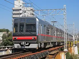An image of a Meitetsu 4000 series electric multiple unit.