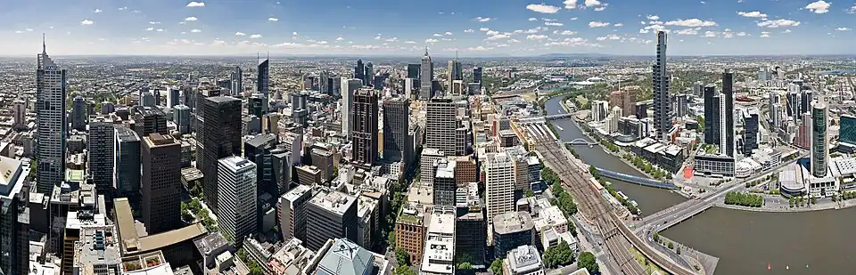 Image 53Melbourne Skyline from Rialto tower, Australia (from Portal:Architecture/Townscape images)