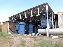 Peat briquette factory