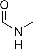 Skeletal formula of N-methylformamide