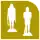 Pictogram of Indios Verdes metro station. It features the silhouettes of two standing men.
