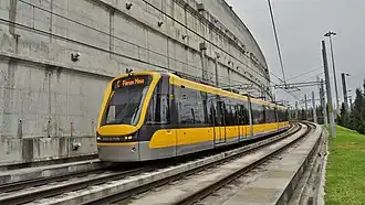 The northern approach to the metro station