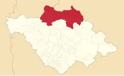 Location in Tlaxcala