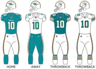 Miami Dolphins uniforms