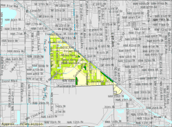 U.S. Census Bureau map showing city limits