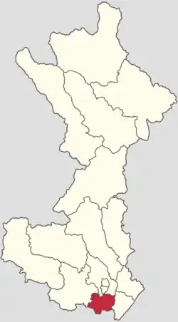 Location in Huairou District