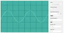 Oscillogram of middle C (262 Hz) (pure tone)