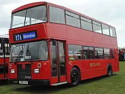 Preserved Midland Red North East Lancs bodied Olympian in Llandudno in May 2013