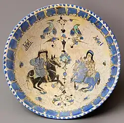 Horsemen, Mina'i ware, early 13th century, Iran.[191]