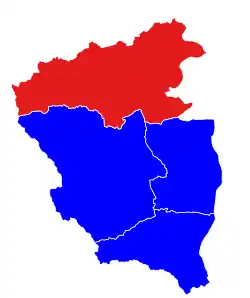 Location in Thayet district