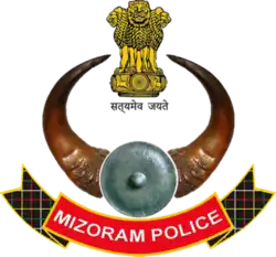 Emblem of the Mizoram Police.