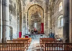 Church interior, nave and altar