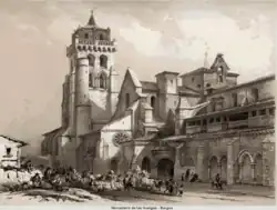 Monastery of Santa María la Real de las Huelgas by Jenaro Pérez Villaamil and Louis-Julien Jacottet in 1842-1850.