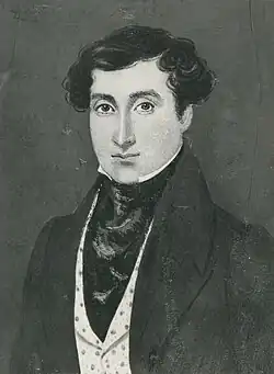 portrait of John Ross, later an explorer of central Australia, as a young man