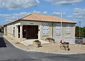 The town hall in Montmérac