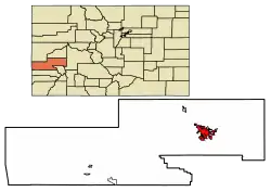 Location in Montrose County, Colorado