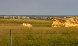 Wide view from the west