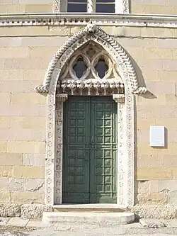 a Gothic doorway