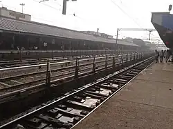 A chilly sunny morning at Moradabad railway station