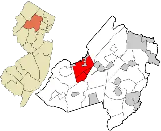 Location in Morris County and the state of New Jersey.