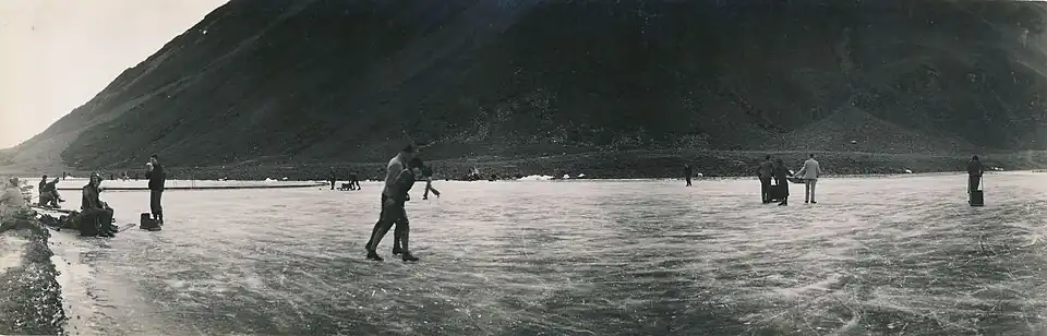 Ice rink near Mount Harper