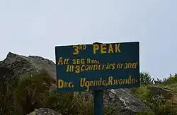 3rd peak of Mount Sabyinyo, tripoint of Uganda, Rwanda, and DRC