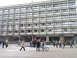 Municipality Zenica building the day after the riot in February 2014
