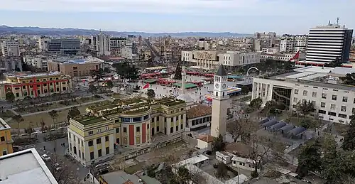 Christmas Market seen from above