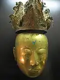 Liao dynasty funerary mask and crown