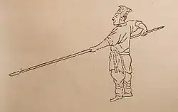 Jangchang, the standard long spear of the Joseon Military wielded by both infantry and cavalry