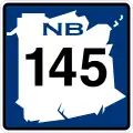 Route 145 marker