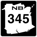 Route 345 marker