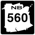 Route 560 marker