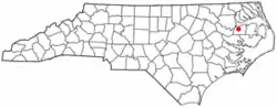 Location of Roper, North Carolina