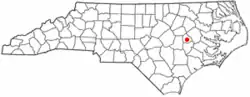 Location of Snow Hill, North Carolina