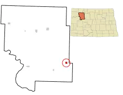 Location of Plaza, North Dakota