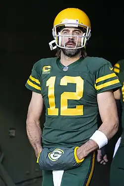 photograph of Aaron Rodgers