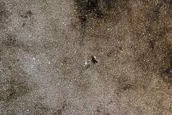 Star cluster NGC 6520 and dark nebula Barnard 86 within the Large Sagittarius Star Cloud