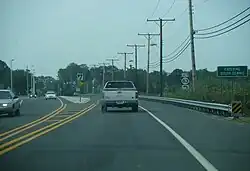 Route 47 southbound approaching Route 83 in South Dennis